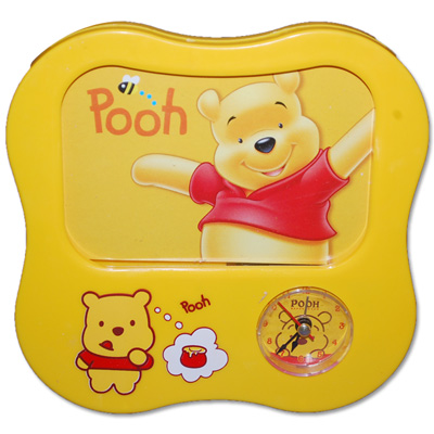 "Pooh Photo Frame with Clock - 6902-002 - Click here to View more details about this Product